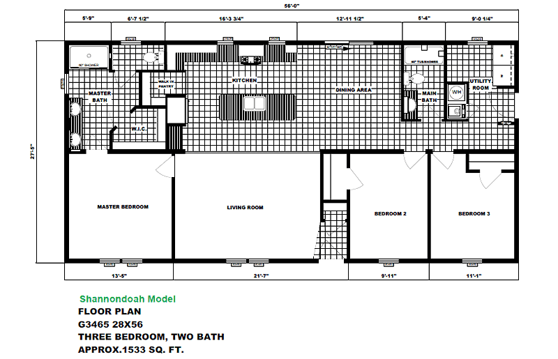 The Shannondoah - Floor Plan