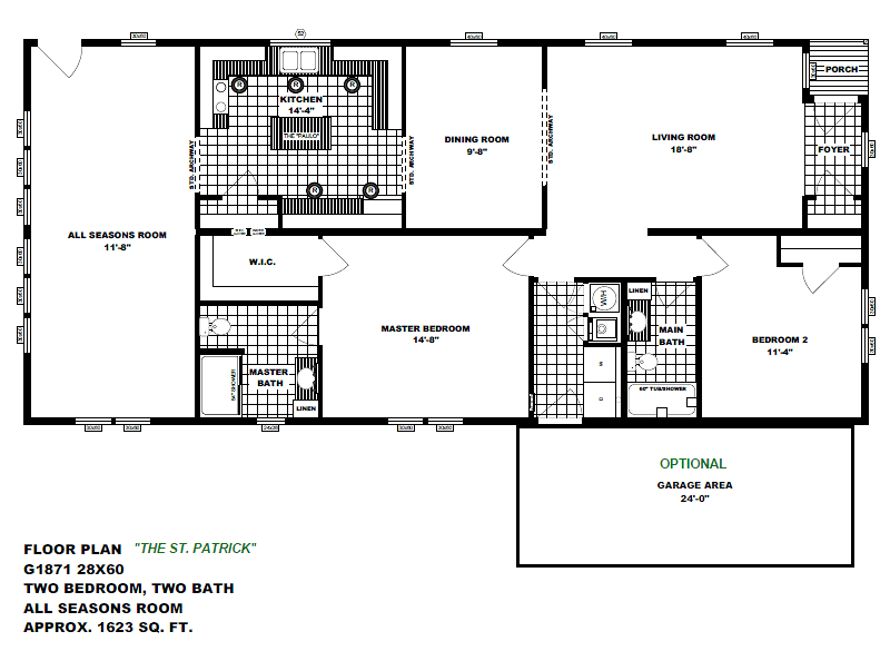 The St. Patrick - Floor Plan